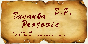 Dušanka Projović vizit kartica